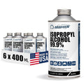 99.9% Isopropyl Alcohol (IPA) – High-Purity Technical Grade Alcohol for Industrial & Laboratory Use, Fast Evaporating, Low-Residue Formula – 13.5 fl oz (400 mL), 6-Pack