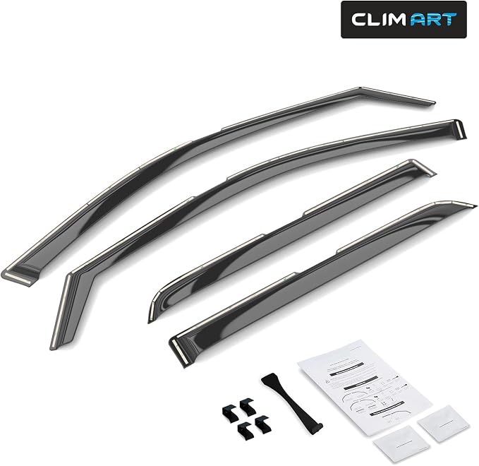 in-Channel Incredibly Durable Rain Guards for Dodge Durango 2011-2026, Original Window Deflectors, Vent Window Visors, Vent Deflector, 4 pcs. - 611162