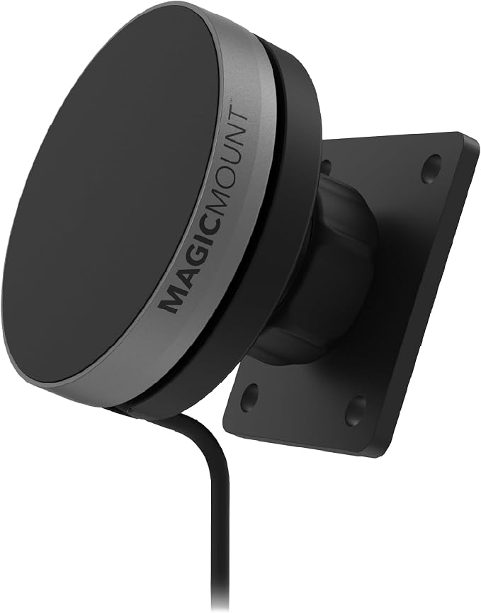 Qi2 Wireless MagSafe Car Mount Charger, 15W Magnetic Cell Phone Holder for Car with AMPS Mounting Plate for ProClip Vehicle Specific Mount Bases Compatible with iPhone, Samsung