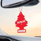 Car Air Freshener | Hanging Paper Tree for Home or Car | Strawberry | 6 Pack