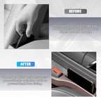 2PCS Car Seat Gap Filler, Seat Side Seam Crevice Blocker Organizer to Prevent Things from Dropping, Drop-Proof Auto Console Gap Guard Stopper Plug, Universal for Vehicles (Brown)