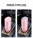 Car Trash Can, 2 Pack Leakproof Mini Garbage Bin with Lid, 40 Bags | Leakproof, Mini Car Garbage Bin, With Lid