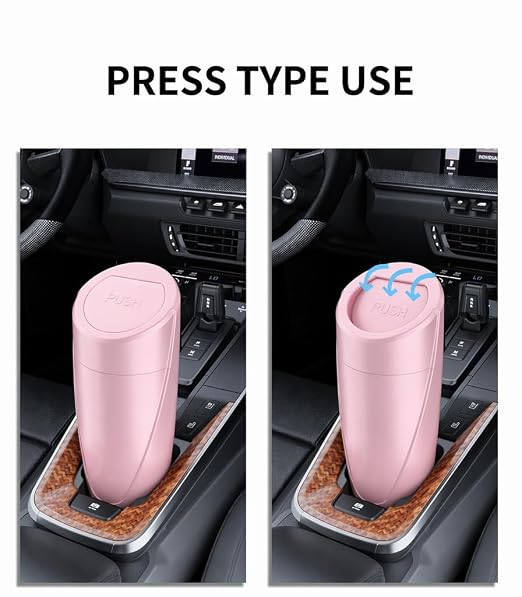 Car Trash Can, 2 Pack Leakproof Mini Garbage Bin with Lid, 40 Bags | Leakproof, Mini Car Garbage Bin, With Lid