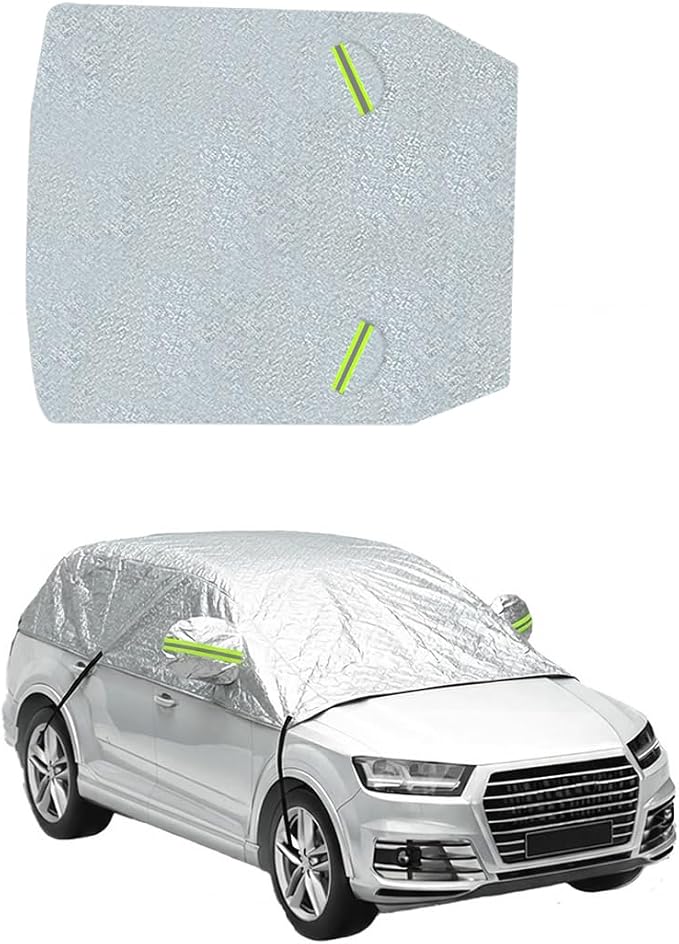 Zpana Car Windshield Snow Cover, 7-Layer Thickened Windproof Heavy Duty Vehicle Windscreen Frost Ice Cover, Automotive Exterior Snow Ice Protector, Universal for SUV RV Truck (39 × 33.9 Inches)
