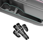 Door Side Storage Box Compatible with 2010-2024 Toyota 4Runner Accessories, Front & Rear 4PCS Door Handle Insert Organizer Tray, TPE Phone Pockets Cup Holder Fit for 4-Runner Accessories