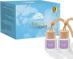 Car Air Freshener Diffuser 2 Pack Hanging Air Freshener Diffuser -Lavender Vanilla Fragrance Oil Air D iffuser for Car, 45+ days Long Lasting Fragrance Made in USA C ar Air Fresheners (L28)