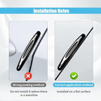4PCS Car Door Edge Guards, Auto Side Door Protector Car Door Self Adhesive Anti-Collision Trim Strip, Universal Car Body Anti-Scratch Bumper Guard for Car SUV Truck (Black)