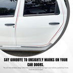 Car Door Edge Guards, Car Door Protector, 32Ft Rubber Seal Protector U Shape Edge Trim, Anti-Collision Auto Door Entry Guard Protective Strip Universal for Most Vehicles (White, 10M)