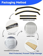 in-Channel Window Rain Guards Fit for Hyundai Palisade 2020 2021 2022 2023 2024 2025,Extra Durable Visors Vent Visors Window Deflector Vent Shades Car Accessories -4 pcs