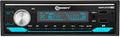 Amplayer G2 Bluetooth Car Stereo Single DIN Media Receiver with Built-in 400W RMS Amplifier, 4 Channels, USB, SD, FM Radio, Hands-Free Calling, Audio Processor & RGB LED Control