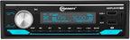 Amplayer G2 Bluetooth Car Stereo Single DIN Media Receiver with Built-in 400W RMS Amplifier, 4 Channels, USB, SD, FM Radio, Hands-Free Calling, Audio Processor & RGB LED Control