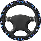 Butterflies Steering Wheel Cover Anti-Slip,Sweat Absorption Universal 15 inch Steering Wheel Covers Cute car Accessories for Men Women