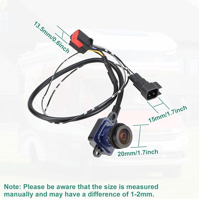 68192986AD Rear View Camera Replacement for Jeep Patriot 2007-2017 & Jeep Compass 2014-2017, OE Backup Cam Replaces 68192986AB, 68192986AC by