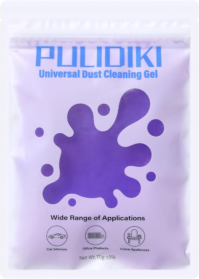 Car Cleaning Gel Clean Putty, Universal Car Interior Cleaner Slime, Perfect Cleaning Kit Supplies, Auto Detailing Tools Accessories, Dust Remover Gifts for Men Women Purple (70g)