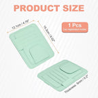 Car Sun Visor Organizer 6.02" x 4.76" Leather Multi-Pocket Visor Card Sleeve Pocket Car Truck SUV Interior Storage Pouch for Driving License Credit Cards Bills Sunglasses, Blue