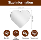 Blind Spot Mirror 2 Pack Cute Car Accessories for Women Heart Shaped Valentines Gifts for Girlfriend Car Essentials Side Blindspot Mirrors Wide Angle Mirrors Adjustabe Convex Rear View Mirror