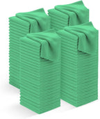 Microfiber Cleaning Cloths (Value Pack of 100) - Size 12 x 12 Inches, Highly Absorbent Cleaning Rags, Lint Free, Reusable and Washable, Microfiber Towels for Cars