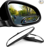 2 PCS Blind Spot Mirror, Adjustable Wide Angle Convex Side Rearview Mirrors, Long Framed Rectangular HD Glass Rear View Mirror for Sedans SUVs Trucks, Car Accessories (Framed Medium)