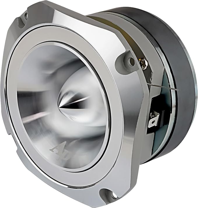 Heavy Duty Super Tweeter (ATR-4053), 400 Watts, Die Cast Aluminum Frame, Metallic, Diamond Chrome Cutting Fnish, 1.5” Kapton Voice Coil, 4-8 Ohms