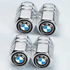 Car Tire Valve Stem Caps and Car Keychain Combo Compatible with BMW 1 3 5 6 Series X1 X3 X7 X5 X6 Z4 7 M Keyring for Men and Women Family Present Car Accessories