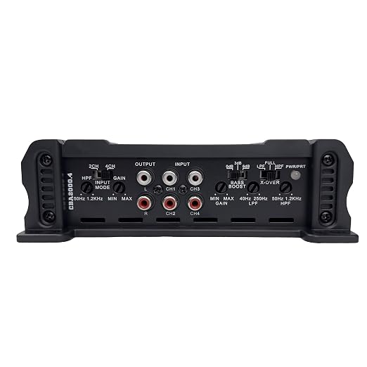 Orion Cobalt Series CBA2000.4 High Efficiency 4-Channel Class A/B Amplifier for Car Audio Stereo - 2000W Max, 300W RMS, 2/4 Ohm Stable, Adjustable Low/High Pass, Bass Boost, MOSFET Power Supply