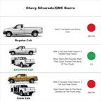 Window Visors Rain Guards Side Wind Deflectors for 1999-2006 Silverado & Sierra 1500/2500/3500/2500 HD Extended Cab, 07 Classic Body Vent Guard Shade Sun 94044 4-Pieces Set