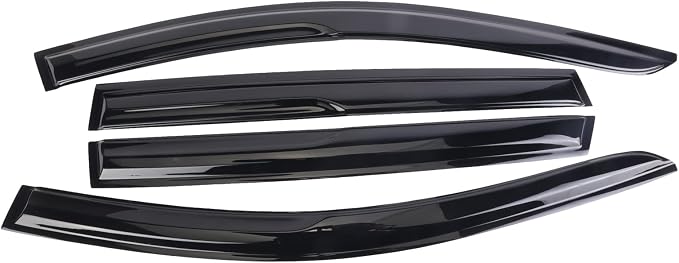 Tape-On Window Visors Deflectors Rain Guards 4 Piece Set ‎Compatible with 2013-2018 Toyota Rav4 94992