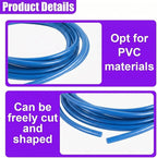 16Ft (5M) Car Door Edge Protector, Self-Adhesive Scratch Resistant U Shape Auto Door Edge Guard Decoration, Anti-Collision Car Doors Trim Strip Protector for Truck, SUV, Sedan (Blue-5M)