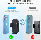 Cell Phone Holder Long Arm Dashboard Windshield Car Phone Holder Anti-Shake Stabilizer Phone Car Holder Compatible with Phone Smartphone Grey
