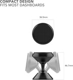 Adjustable Magnetic Car Mount, 360 Degree Swivel with 3M VHB Tape, Cell Phone Holder, Aluminum Dashboard Phone Mount Stand for Truck Car & Van (Black)