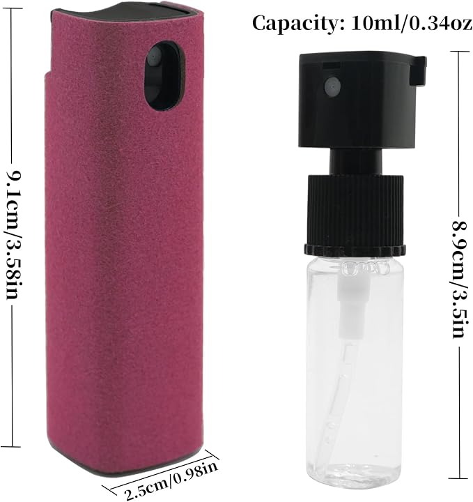 3 Pcs Car Screen Cleaner Accessories, Electronic Touch Screens Cleaning Kit for LCD Display TV Laptop Computer Tablet PC Flat Screens, Works with iPhone iPad MacBook Pro - Hot Cute Pink
