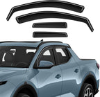 in-Channel Rain Guards Compatible with Hyundai Santa Cruz 2022 2023 2024 2025 2026, Durable Side Window Deflectors Sun Wind Deflector 2022-2026 Santa Cruz Rain Guard Black 4PCS