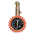 Tire Pressure Gauge for Cars 0-75 PSI, Air Pressure Gauge with Large Glow Dial, Calibrated to ANSI B40.1 Grade A(Plus-Minus 1%), Tire Gauge for Tire Pressure Car Accessories (Vivid Orange)