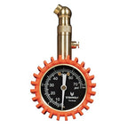 Tire Pressure Gauge for Cars 0-75 PSI, Air Pressure Gauge with Large Glow Dial, Calibrated to ANSI B40.1 Grade A(Plus-Minus 1%), Tire Gauge for Tire Pressure Car Accessories (Vivid Orange)