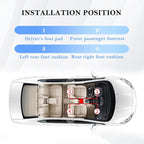 4-in-1 Car LED Lights Interior with USB Port,Ambient Neon Car Door Lights Kit for CCar Decor,Party,Music,Gift,Universal CCar Pedal Light Interior Accessories for Wonmen & Men (Ice Blue)
