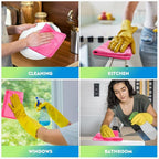 Microfiber Cleaning Cloth 20 Pack 11.5 x 11.5 Inch Microfiber Towels for Cars Ultra Absorbent Cleaning Rags Lint Free Cleaning Towels for Household Kitchen, Window Car Pink