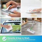 White Microfiber Cleaning Cloth, 24 Pack Cleaning Towels for Kitchen, Lint Free, Scratch-Free, Highly Absorbent, and Reusable Cleaning Rags for House, Window and Glass, Cars, 11.5 X11.5 inch