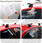 Voron Glass Tape-on Extra Durable Rain Guards for Jeep Wrangler JL 2018-2026/Jeep Gladiator 2020-2026, Window Deflectors, Vent Window Visors, 4 Pieces - 120103