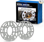 4 Pcs Die Cast Wheel Spacers 3mm 1/8" Thick Fits Bolt Patterns 4x100mm 5x100mm 5x105mm 5x110mm 5x114.3mm 5x112mm 5x120mm 5x4.50 5x4.75 Fits 4/5 Lug Pass Cars - Not Hub Centric