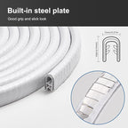 32Ft(10M) Universal Rubber U Shape Edge Trim Car Door Protector Edge Guards Rubber Seal Protector for Most Car Rucks SUV Installation, No Glue Required, White