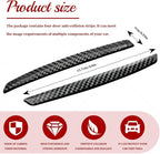 4PCS Car Door Anti-Collision Strip, Car Door Edge Guards, Anti-Scratch Auto Bumper Protector Trim, Auto Exterior Accessories Carbon Fiber Front and Rear Bumper Guard Sticker for Most Vehicles