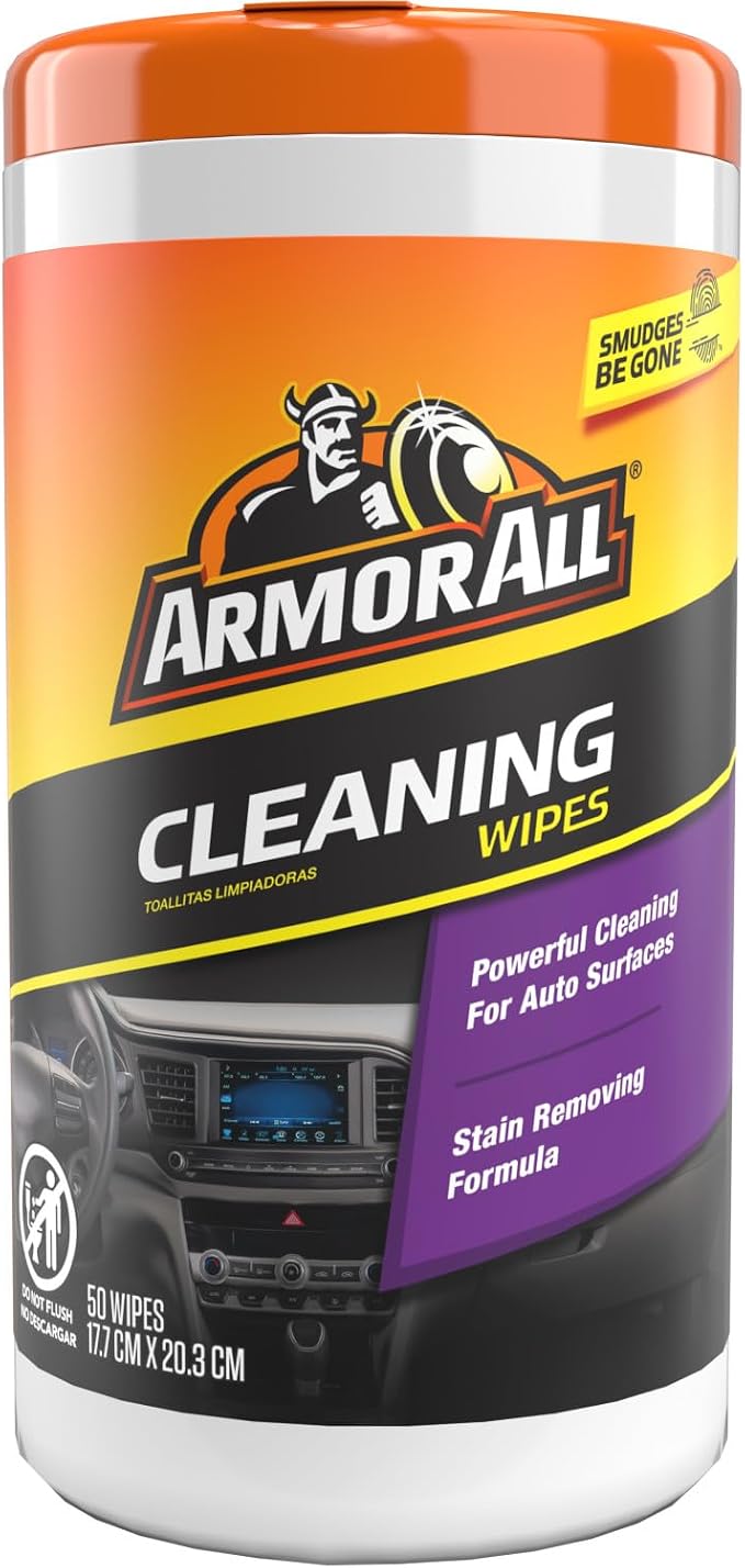 Car Cleaning Wipes, Wipes for Car Interior and Car Exterior, 50 Wipes Each