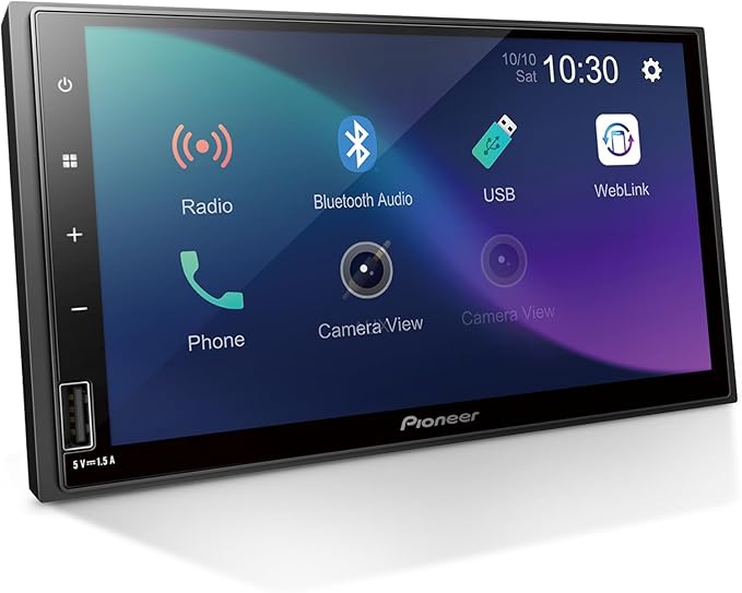 DMH-S110EX 7" Double-Din Digital Multimedia Receiver - Built in Bluetooth, Smartphone Integration, Touchscreen, Rear Camera Input