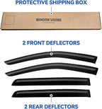 Window Visors Rain Guards for 2001-2006 Hyundai Santa Fe, Out-Channel Window Vent Wind Deflectors Visors Shades for 01-06 Santa Fe