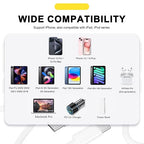 2 Pack Car Carplay Cable for iPhone 16E 17 15 Pro Max Car Charger iPhone 15 Charger, iPhone 16 15 Carplay Cable USB a to USB c Adapter iPhone 15 Pro Plus, iPad 13 10th Pro Air 5th 4th Mini 6th