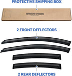 Window Visors Rain Guards for 2007 2008 2009 2010 Chevy Aveo Sedan, Out-Channel Window Vent Wind Deflectors Visors Shades for 07 08 09 10 Chevy Aveo (Not for Hatchback)