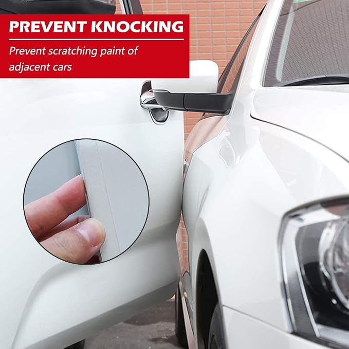 Universal Door Edge Protector, Clear Sill Guard Film with Anti-Collision Protection for Vehicles (33Ft x 4In, Transparent)