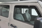 2018-2026 in-Channel Rain Guards for Jeep Wrangler JL Side Window Deflector Visors Unlimited 4 Door & for Jeep Gladiator JT 2020-2026 Vent Shades