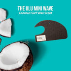 Hanging Car Air Freshener | Tropical Beach Coconut Surf Wax Scent Mini Wave | Long Lasting Car Freshener, Closet and Beyond | Made In USA | 3 Pack (Black)