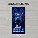 Blue Beetle Kids Super Soft Cotton Bath/Pool/Beach Towel, 58 in x 28 in, (Official Licensed Product) by